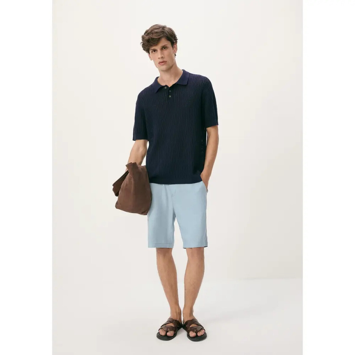 BERMUDA MASC - AZUL CLARO 