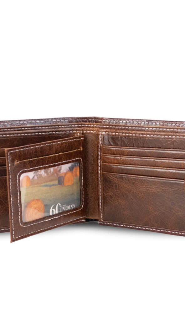 BILLETERA CUERO VULCANO WHISKY