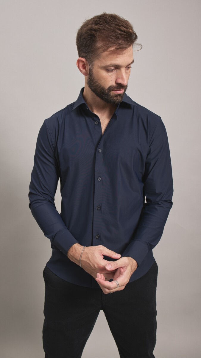 CAMISA TECNICA - AZUL 