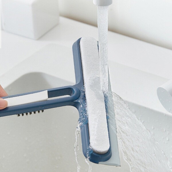 Lampazo Cepillo Esponja 3 En 1 Vidrios Mesada Cocina Atrix® Variante Color Azul