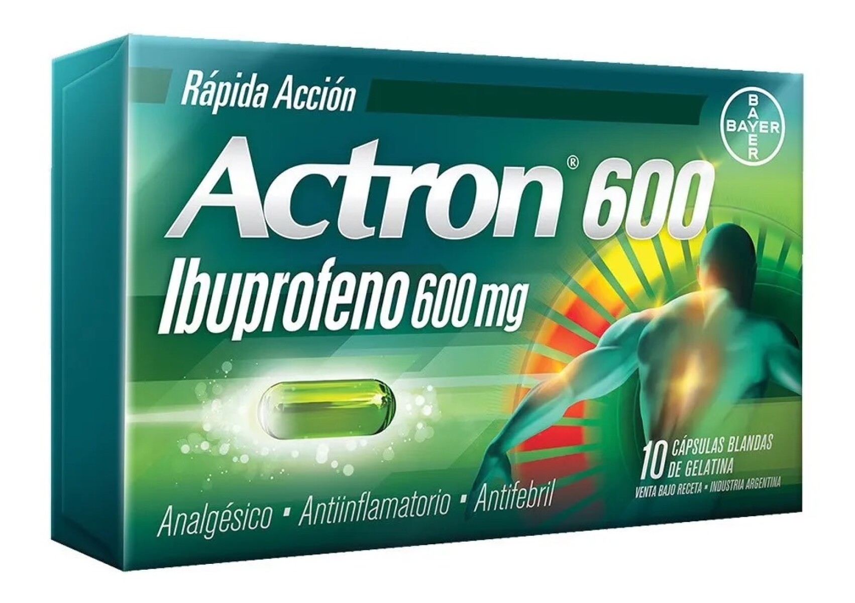 Actron 600 Mg 10 Caps. Blandas. 