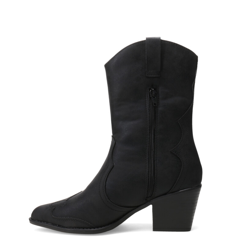 Bota de Mujer Miss Carol LITER tejana media Negro