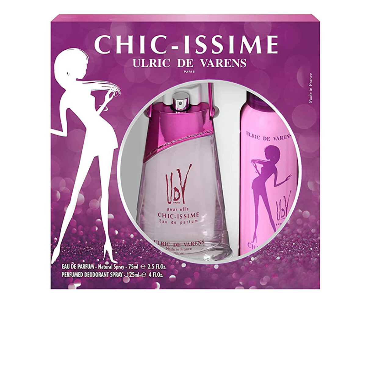 Ulric De Varens Coffret Chic-Issime EDP 75 ml + Deo 125 ml 