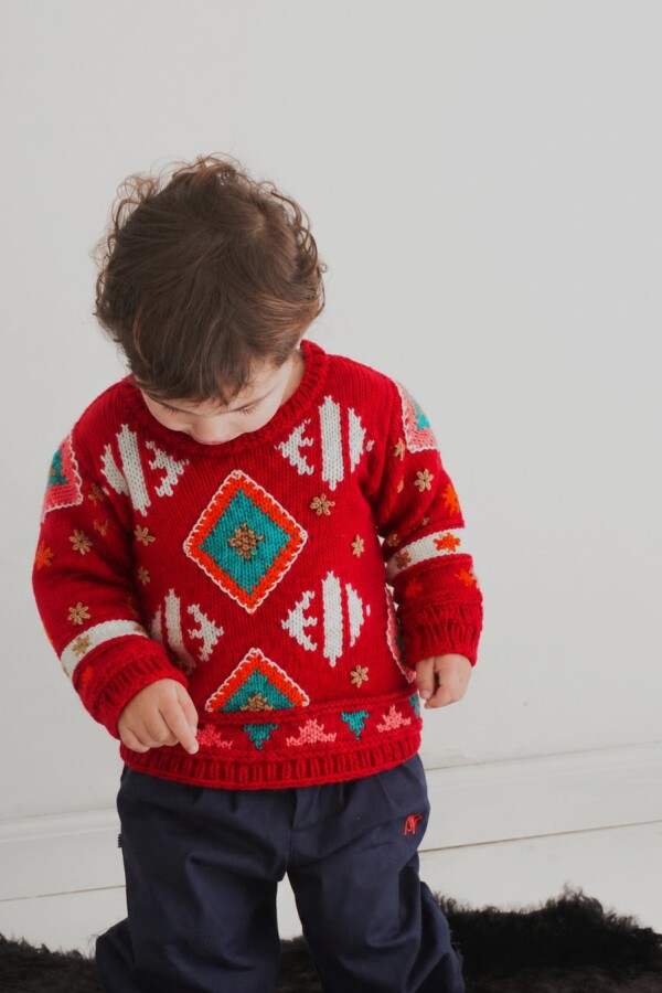 Mini Gitano Lana Base Rojo