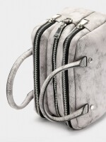 Bolso Bowling Efecto Craquelado crudo