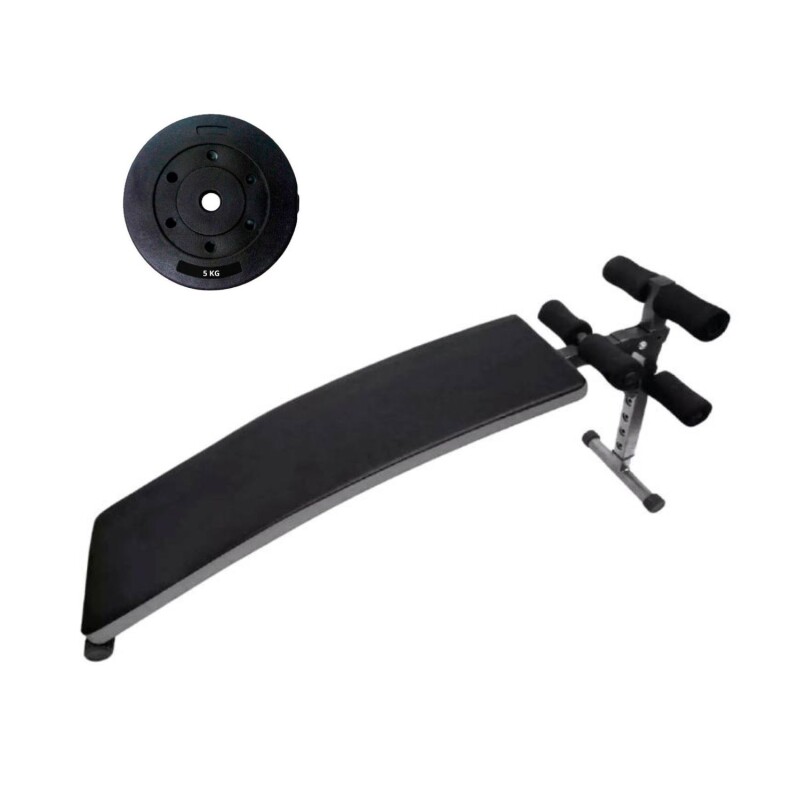 Banco Abdominal Plegable + disco 10 kg Banco Abdominal Plegable + disco 10 kg