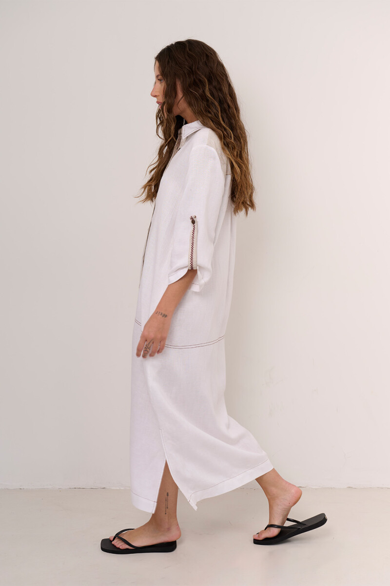 VESTIDO CHEMISE BLANCO