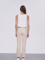 Pantalon Calendre Beige Claro