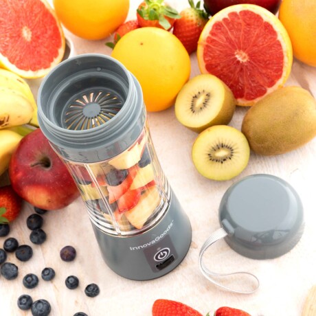 BATIDORA PORTÁTIL REC 380ML RECARGABLE GRIS INNOVAGOODS