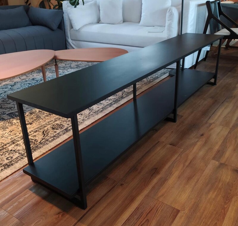 Abruzzo RACK ABRUZZO NEGRO 220X40X50H CM