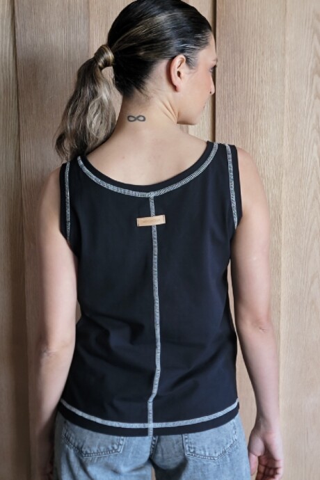 Musculosa Aloe Negro