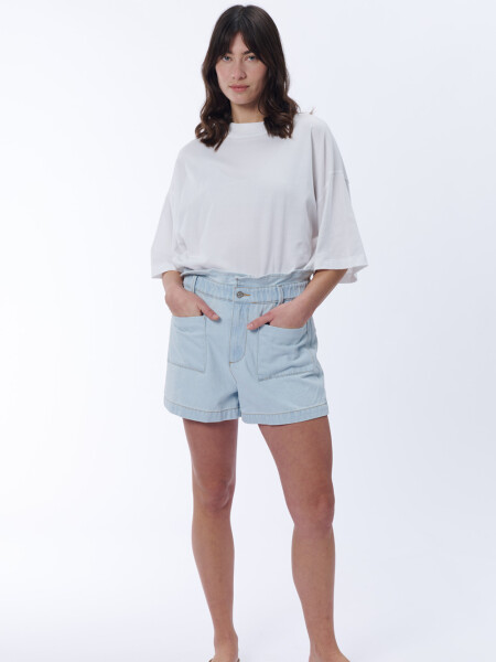 Short Jean Paper Bag Celeste