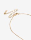 Cadena Corta con Dije Cubic zirconia Collar Corazón Cubic Zirconia - Dorado