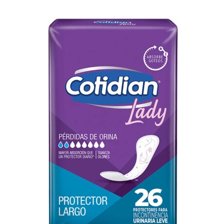 COTIDIAN LADY PROTECTORES DIARIOS LARGOS 26 UNIDADES COTIDIAN LADY PROTECTORES DIARIOS LARGOS 26 UNIDADES