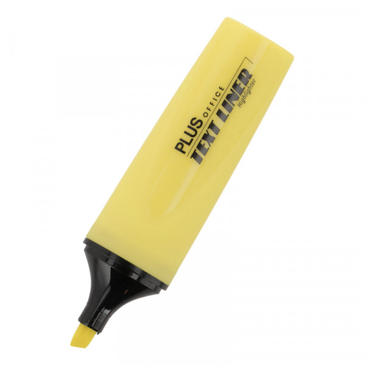 Resaltador Grueso Plus Office Pastel Amarillo 