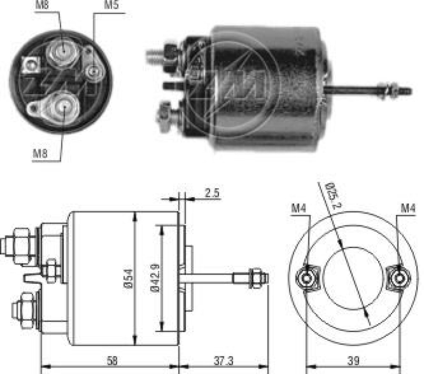 AUTOMATICO DE ARRANQUE - VOLVO VALEO 12V ZM 