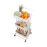 Carrito Organizador Cocina 3 Estantes Carro Con Ruedas Almacenamiento Imback Color Blanco Carrito Organizador Cocina 3 Estantes Carro Con Ruedas Almacenamiento Imback Color Blanco