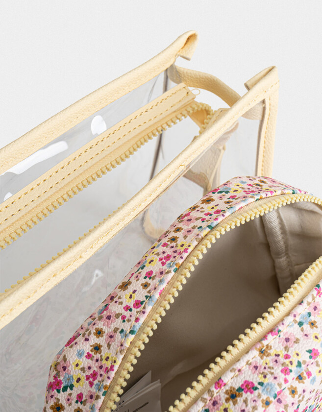 Porta Cosméticos Set De Portacosméticos - Estampado Flores