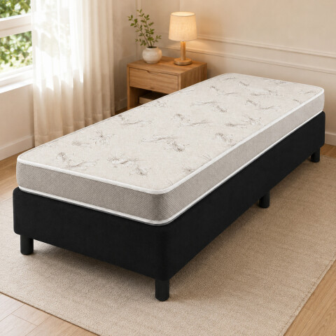 Sommier 1 Plaza Quito – Espuma Soft 78x188x47cm – Soporte hasta 70kg Sommier 1 Plaza Quito – Espuma Soft 78x188x47cm – Soporte hasta 70kg