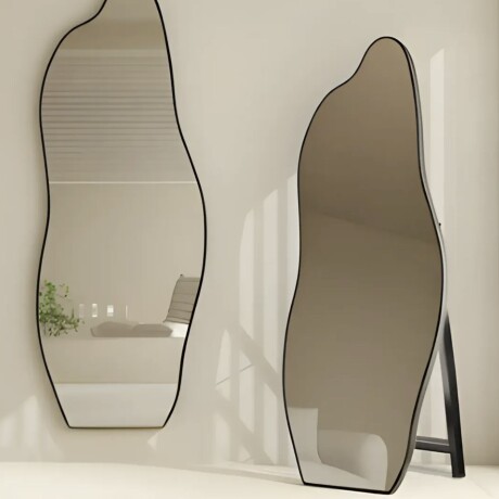 Espejo Lumax Degra Diseño Moderno Irregular 60 x 165cm Negro
