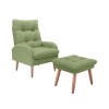 Butaca Nantes Con Puff Verde Butaca Nantes Con Puff Verde