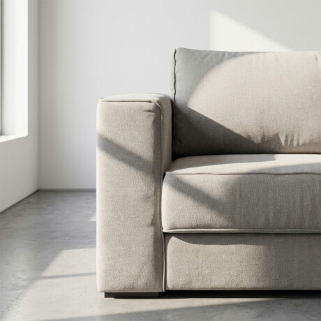 Sofá Olimpus - Microfibra - 3 cuerpos Kruger 02-152 (Beige)