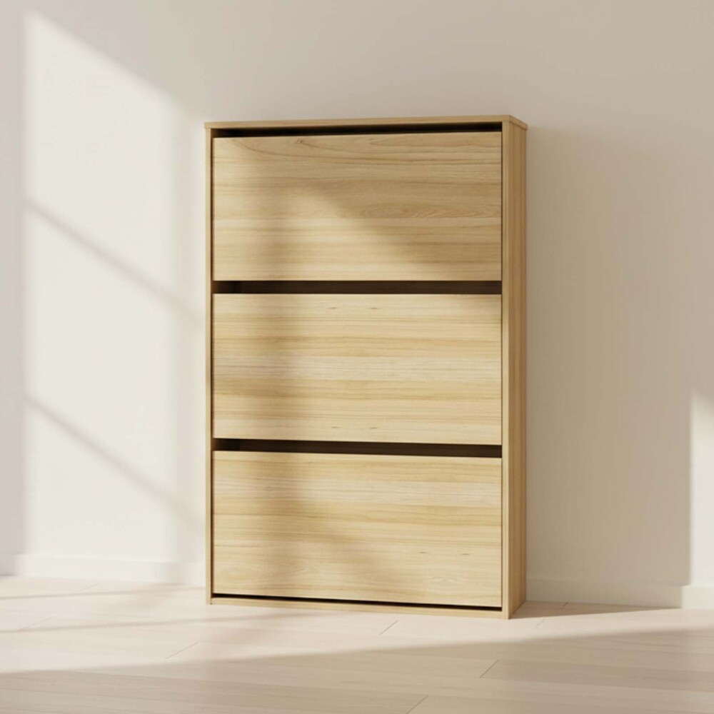 ZAPATERA MDF NATURAL-BEIGE ROMA