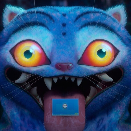 Tiger with Bird - KPOP Demon Hunters [Glows in the Dark] - 2260 Tiger with Bird - KPOP Demon Hunters [Glows in the Dark] - 2260