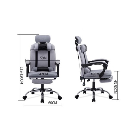 Silla Ejecutiva Ergonómica Lumax Modelo Wynn con Apoyapies Negro