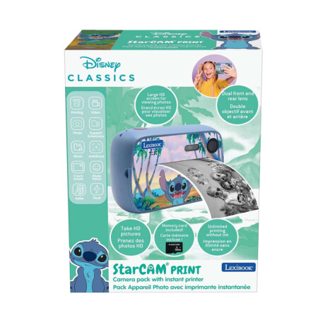 Cámara Fotográfica Instantánea Lexibook Stitch