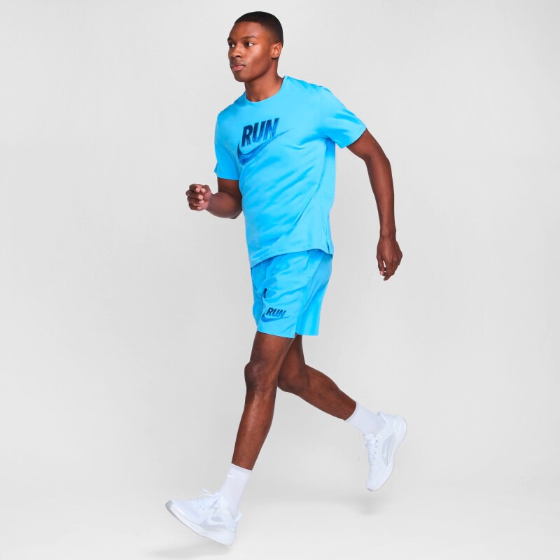 Camiseta Nike Run Energy Miler Top de Hombre Azul