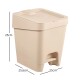 Tarro de Residuos Con Pedal 8L CAPPUCCINO