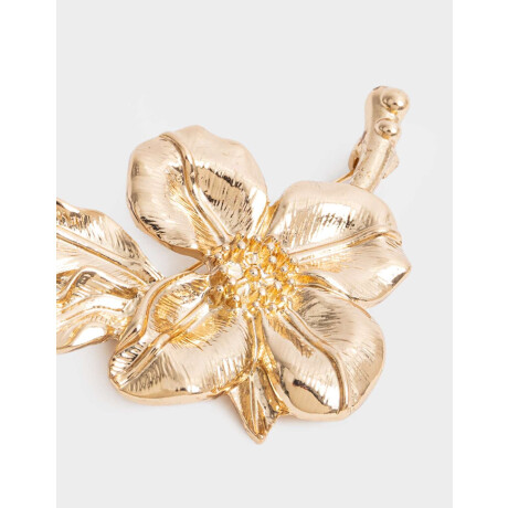Prendedor De Flor Dorado