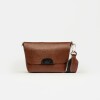 Mini bag Nina en cuero graneado Tabaco