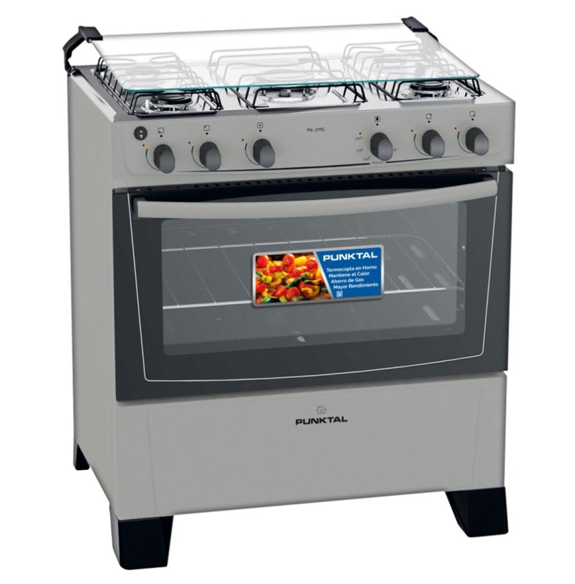 Cocina A Gas 5 hornallas Punktal PK299C 