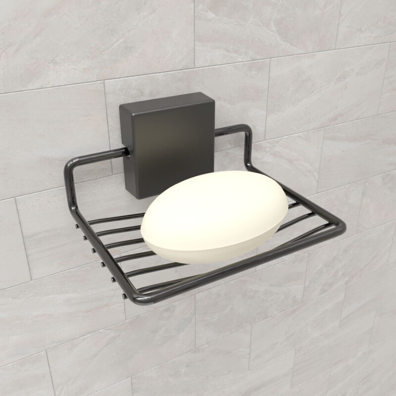 Jabonera de pared NEGRO