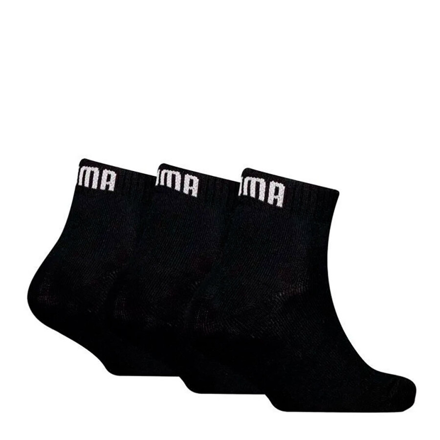 Medias de Mujer Puma Plain Quarter Socks X3 Negro