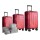 Set de 3 Valijas de Mano Rígidas Rojo