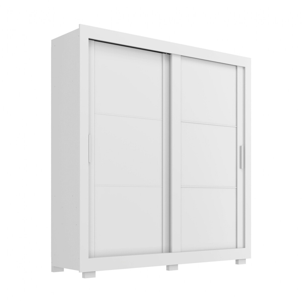 Ropero 2 Puertas Corredizas - Titanium Blanco