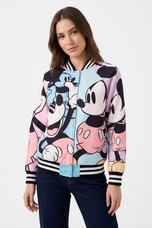 Abrigo campera mujer MICKEY MULTICOLOR