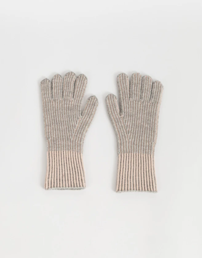 Guantes Varios Romántico Guantes Tejidos Bicolor - Combinacion Bicolor