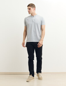 520750 REMERA HARRINGTON LABEL Gris Melange