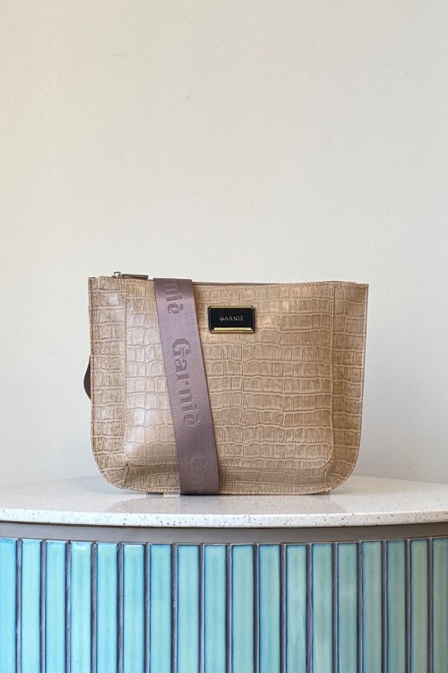 Bandolera Laura Crocco Beige