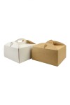 Caja 11 27x27x14 cm (torta) REVERSIBLE BLANCO MADERA