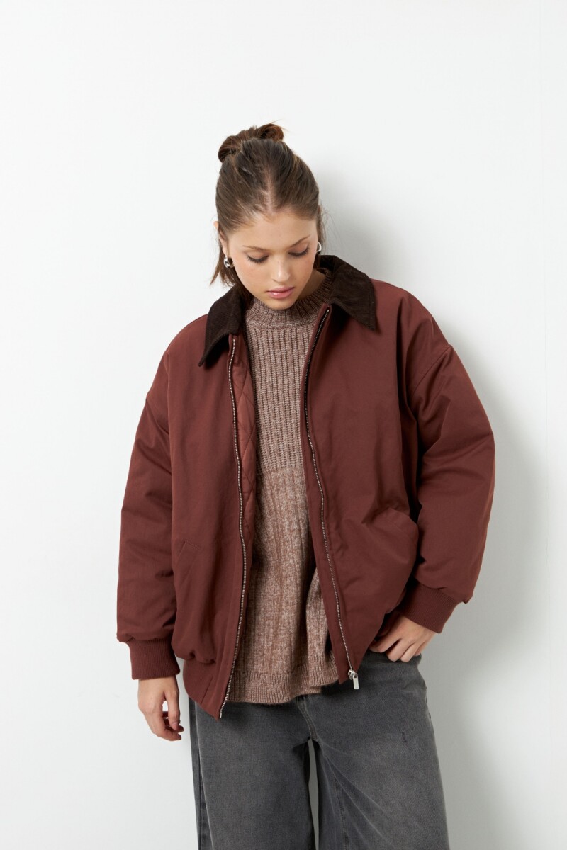 CAMPERA VINNY - Bordó Merlot 