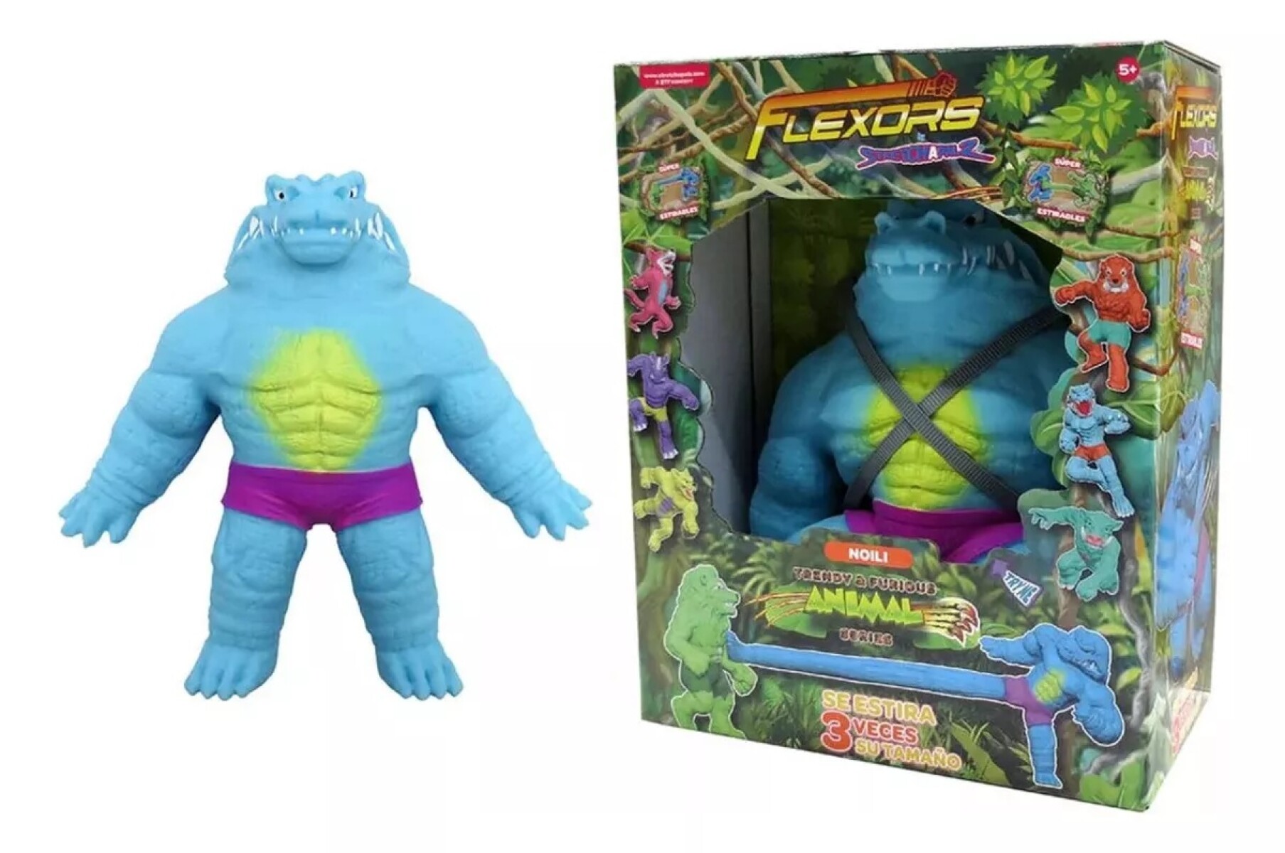 Muñeco Stretchapalz Flexors Extensible Monstruo Gigante 