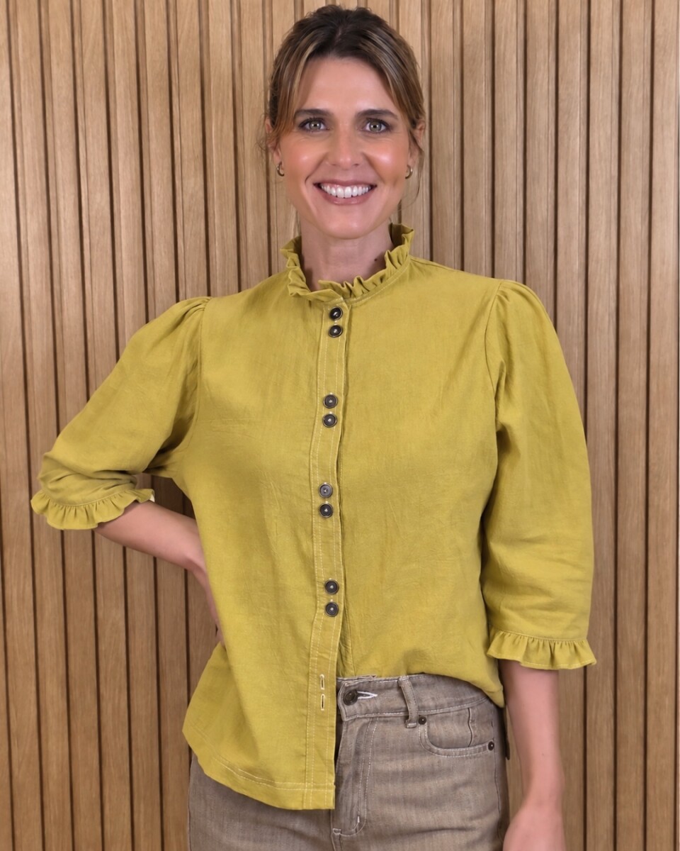 Camisa Carlita Volados - Pistacho 