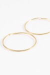 Aros acero maxi dorado