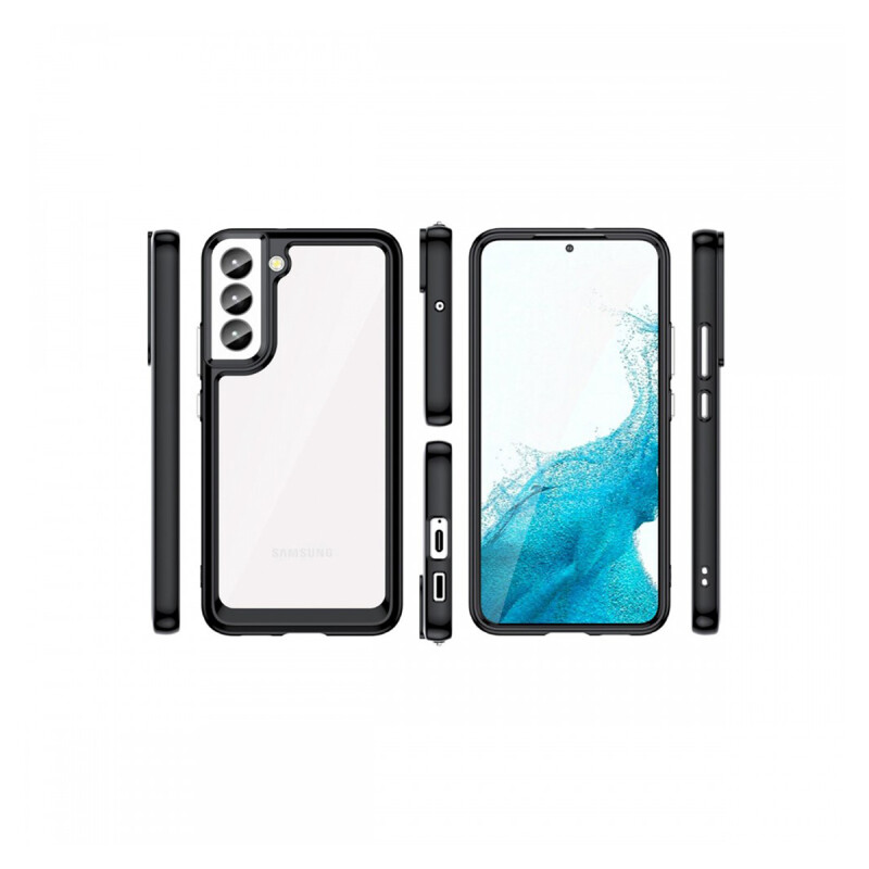 Protector rígido Samsung Galaxy S23 Plus bordes color negro Protector Rígido Samsung Galaxy S23 Plus Bordes Color Negro