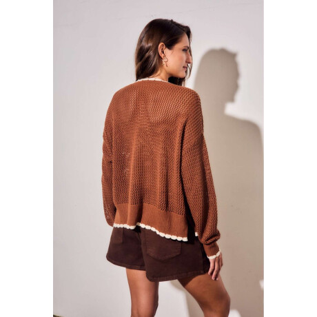 Cardigan Texturado Chocolate